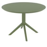 Sky Round Dining Table 42 inch Olive Green ISP124-OLG - 2