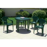 Sunny Resin Round Dining Table 35 inch Green ISP125-GRE - 1