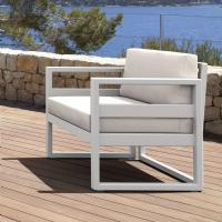 Mykonos Club Chair White with Natural Cushion ISP131-WHI-CNA - 2