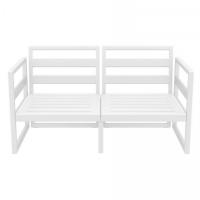Mykonos Loveseat White with Natural Cushion ISP1312-WHI-CNA - 9