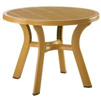Truva Resin Round Dining Table 42 inch - Cafe Latte ISP146-TEA