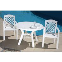 Truva Resin Round Dining Table 42 inch White ISP146-WHI - 4