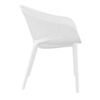 Sky Pro Stacking Dining Chair White ISP151-WHI - 3
