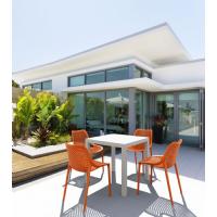 Ares Resin Outdoor Table 31 inch Square White ISP164-WHI - 18