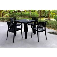 Artemis Resin Square Outdoor Dining Set 5 Piece with Arm Chairs Brown ISP1642S-BRW - 3