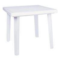 Cuadra Resin Square Outdoor Table 31 inch White ISP165-WHI