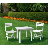 Cuadra Resin Square Outdoor Table 31 inch White ISP165-WHI - 2