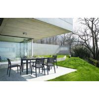 Ares Rectangle Outdoor Table 55 inch Cafe Latte ISP186-TEA - 6
