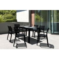 Artemis Resin Rectangle Outdoor Dining Set 7 Piece with Arm Chairs Cafe Latte ISP1862S-TEA - 3