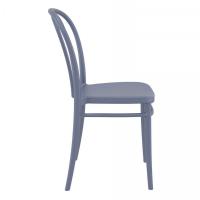 Victor Resin Outdoor Chair Dark Gray ISP252-DGR - 3