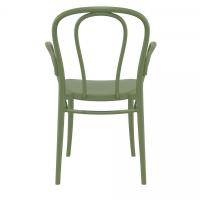 Victor XL Resin Outdoor Arm Chair Olive Green ISP253-OLG - 4