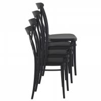 Cross Resin Outdoor Chair Black ISP254-BLA - 8