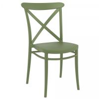 Cross Resin Outdoor Chair Olive Green ISP254-OLG