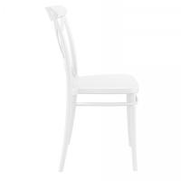 Cross Resin Outdoor Chair White ISP254-WHI - 4
