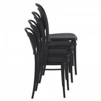 Marcel Resin Outdoor Chair Black ISP257-BLA - 5