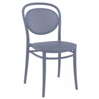 Marcel Resin Outdoor Chair Dark Gray ISP257-DGR