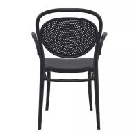 Marcel XL Resin Outdoor Arm Chair Black ISP258-BLA - 4
