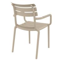 Paris Resin Outdoor Arm Chair Taupe ISP282-DVR - 1