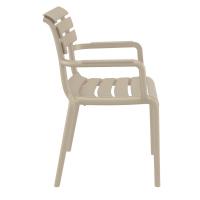 Paris Resin Outdoor Arm Chair Taupe ISP282-DVR - 2