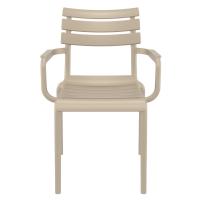 Paris Resin Outdoor Arm Chair Taupe ISP282-DVR - 3