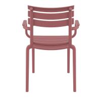 Paris Resin Outdoor Arm Chair Marsala ISP282-MSL - 8