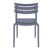 Helen Resin Outdoor Chair Dark Gray ISP284-DGR - 4