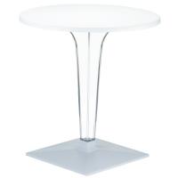Ice Round Dining Table White Top 28 inch. ISP510-WHI