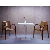 Ice Square Dining Table White Top 28 inch. ISP560-WHI - 14