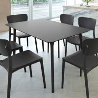 Maya Rectangle Table 55 inch Black ISP690-BLA - 3