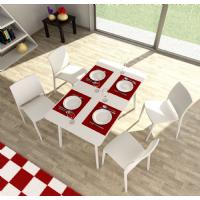Maya Rectangle Dining Table 55 inch White ISP690-WHI - 16