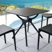 Air Square Dining Table 31 inch Black ISP700-BLA - 3