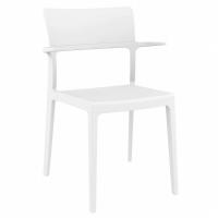 Plus Dining Set with 2 Arm Chairs White ISP7004S-WHI - 1