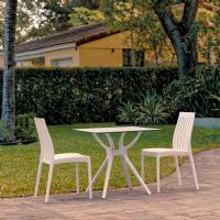 Soho Dining Set with 2 Chairs White ISP7005S-WHI