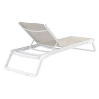 Tropic Sling Chaise Lounge White Frame Taupe Sling ISP708-WHI-DVR - 1