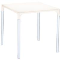 Mango Alu Square Outdoor Dining Table 28 inch Beige ISP758-BEI