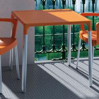 Mango Alu Square Outdoor Dining Table 28 inch Orange ISP758-ORA - 1