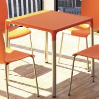 Mango Alu Square Outdoor Dining Table 28 inch Orange ISP758-ORA - 2