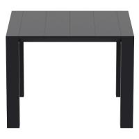 Vegas Patio Dining Table Extendable from 39 to 55 inch Black ISP772-BLA - 2