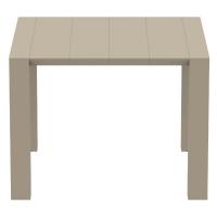 Vegas Patio Dining Table Extendable from 39 to 55 inch Taupe ISP772-DVR - 2