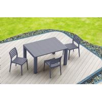 Vegas Outdoor Dining Table Extendable from 39 to 55 inch White ISP772-WH - 17