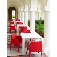 Vegas Outdoor Dining Table Extendable from 39 to 55 inch White ISP772-WH - 20