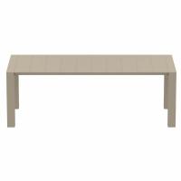 Vegas Patio Dining Table Extendable from 70 to 86 inch Taupe ISP774-DVR - 5