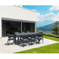 Vegas Outdoor Dining Table Extendable from 70 to 86 inch Rattan Gray ISP774-DG - 14