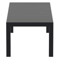Vegas Patio Dining Table Extendable from 102 to 118 inch Black ISP776-BLA - 2