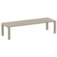 Vegas Patio Dining Table Extendable from 102 to 118 inch Taupe ISP776-DVR - 11