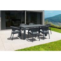 Panama Extendable Patio Dining Set 7 piece White ISP8082S-WH - 4