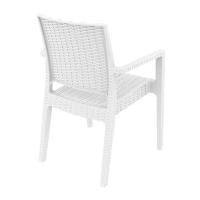 Ibiza Resin Wickerlook Dining Arm Chair White ISP810-WH - 1