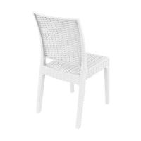 Florida Resin Wickerlook Dining Chair White ISP816-WH - 1