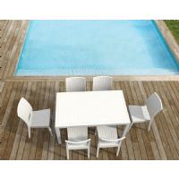 Florida Resin Wickerlook Dining Chair White ISP816-WH - 26
