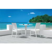 Florida Resin Wickerlook Dining Chair White ISP816-WH - 31